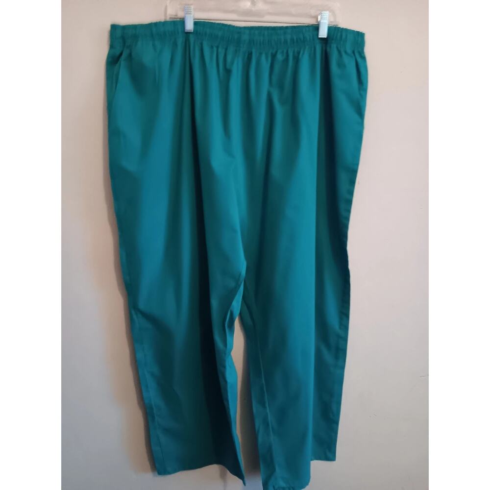 Carol's Scrubs Pants, women's plus size 3X (24-26) Turquoise scrubs elasticNWT
